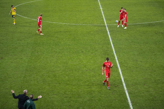 Artur Craciun of Moldova looks dejected