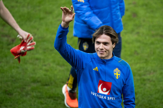 Goalkeeper Jacob Widell Zetterström of Sweden