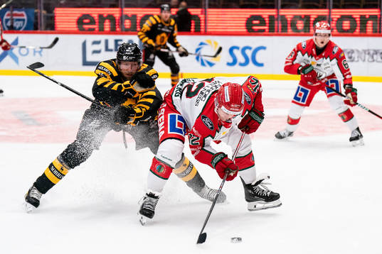 Skellefteås Petter Granberg och Frölundas Max Friberg