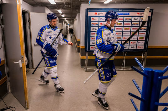 Leksands Eddie Larsson och Olle Alsing deppar