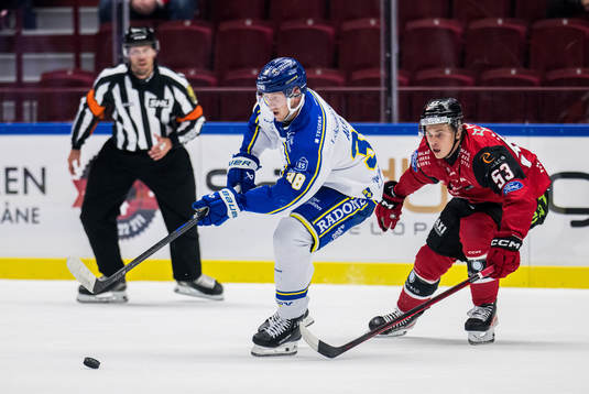 Leksands Olle Alsing och Malmö Redhawks Albert Sjöberg