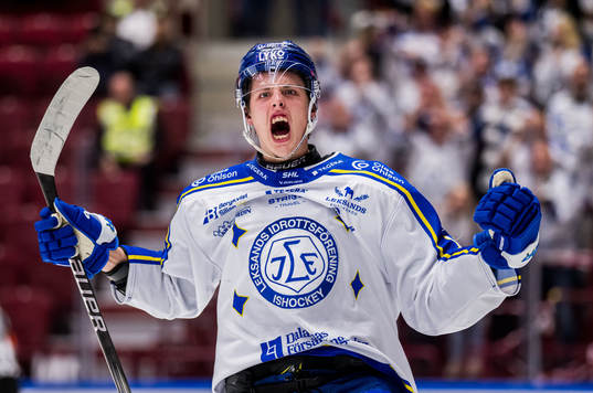 Leksands Anton Johansson jublar