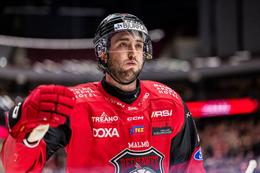 Malmö Redhawks Alan Quine jublar