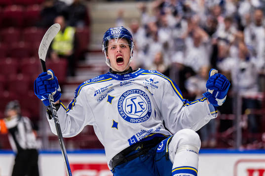 Leksands Anton Johansson jublar