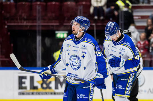 Leksands Max Veronneau och Carter Ashton deppar