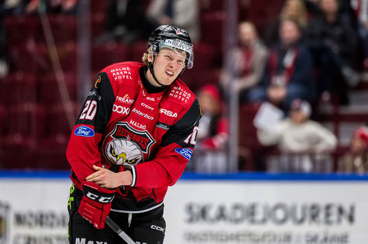 Malmö Redhawks Thomas Berg Paulsen har ont