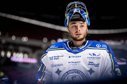Leksands målvakt Filip Larsson