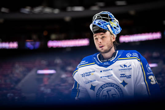 Leksands målvakt Filip Larsson