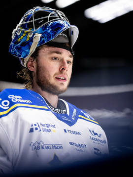 Leksands målvakt Filip Larsson