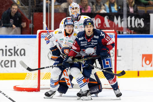 Växjös Hugo Gustafsson och Linköpings Patrick Russell