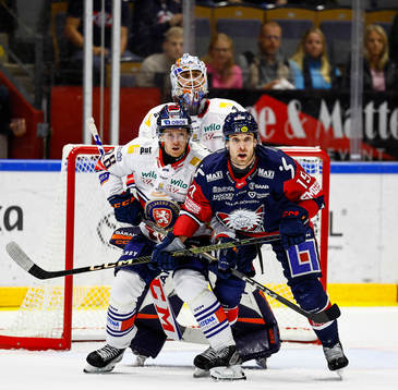Växjös Hugo Gustafsson och Linköpings Patrick Russell