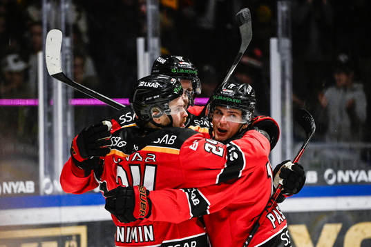 Luleås Brendan Shinnimin, Marcus Hardegård och Nikola