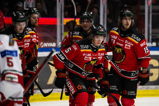 Luleås Marcus Hardegård jublar