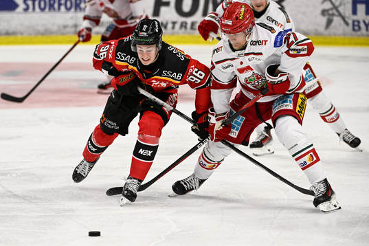Luleås Pontus Andreasson och MoDos Niklas Folin