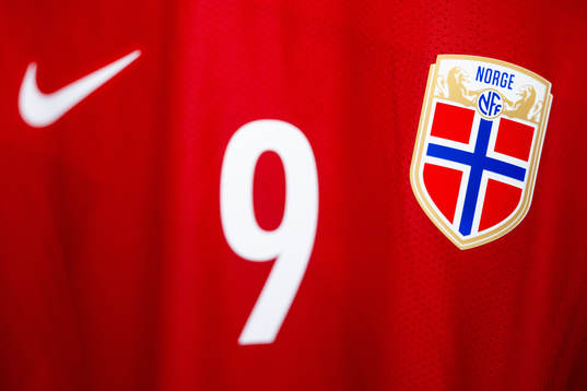 The kit of Erling Braut Haaland of Norway in the dressing