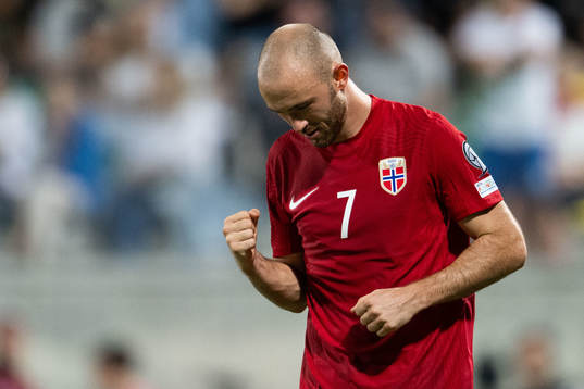 Fredrik Aursnes of Norway celebrates
