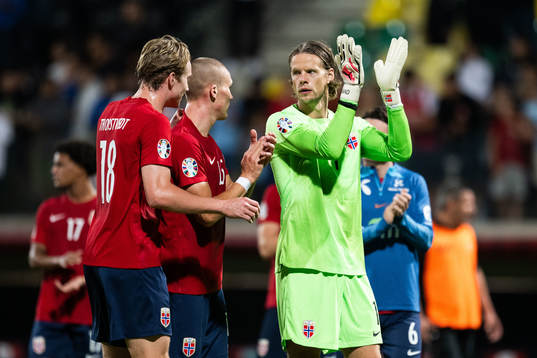 Goalkeeper Ørjan Håskjold Nyland of Norway