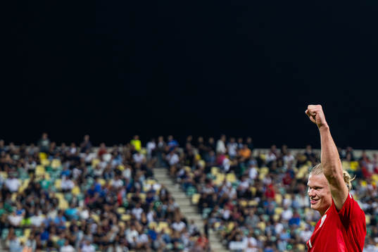 Erling Braut Haaland of Norway celebrates