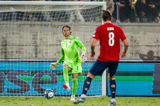 Goalkeeper Ørjan Håskjold Nyland of Norway