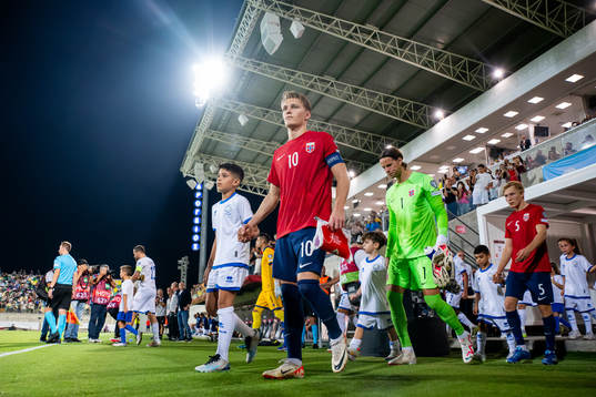 Martin Ødegaard of Norway enters the pitch