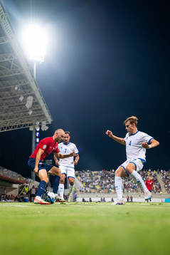 Fredrik Aursnes of Norway and Hector Kyprianou of Cyprus