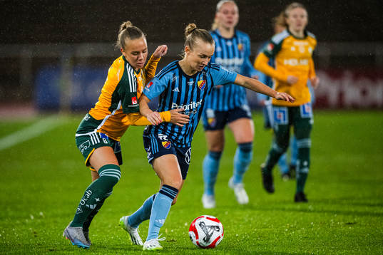Djurgårdens Tove Almqvist och IFK Norrköpings Jennie