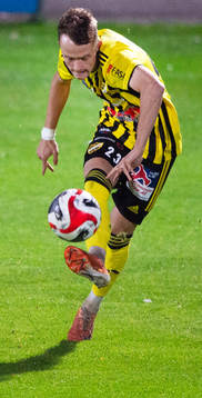 IFK Hässleholms  Philip Berndt i matchen i div. 2 mellan