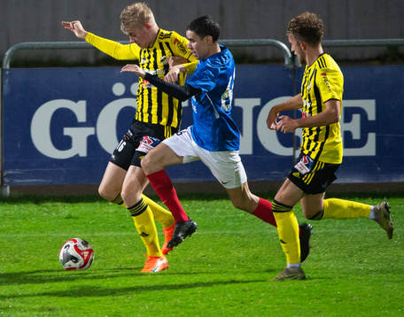 IFK Hässleholms  Linus Roslund i matchen i div. 2 mellan
