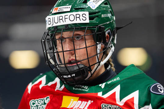 Frölundas Hanna Olsson leds av isen med skada