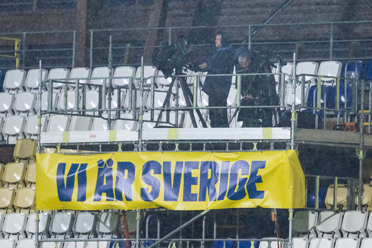 Tv cameras are being packed