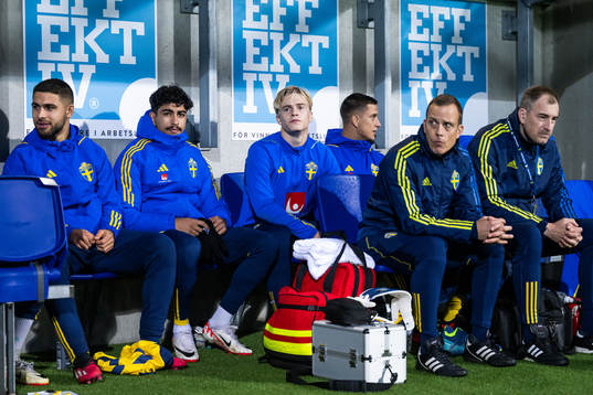 Ahmed Qasem and Lucas Bergvall of Sweden