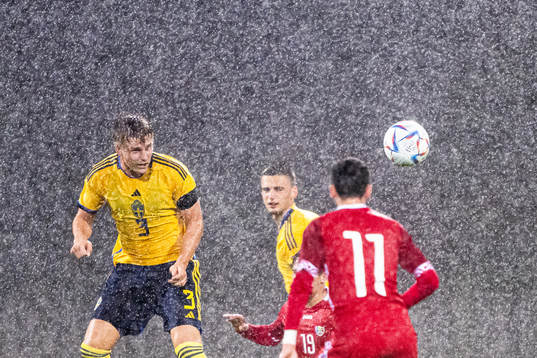 Bläddra bland fler bilder av Football, UEFA European Under-21 Qualifier, Sweden - Moldova