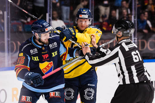 Djurgårdens Albin Grewe och Södertäljes Julius Bergman