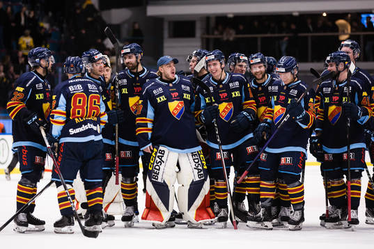 Djurgårdens spelare jublar