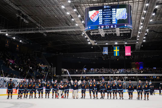 Djurgårdens spelare jublar