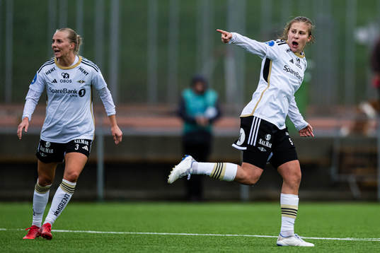 Cesilie Andreassen of Rosenborg celebrates