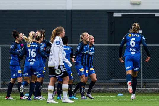 Mathilde Kruse Madsen of Stabæk celebrates