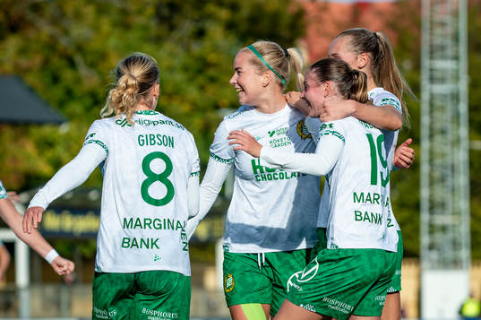 Hammarbys Eva Nyström jublar