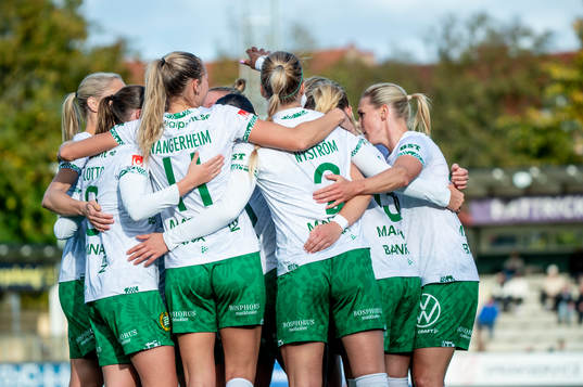 Hammarbys Eva Nyström jublar