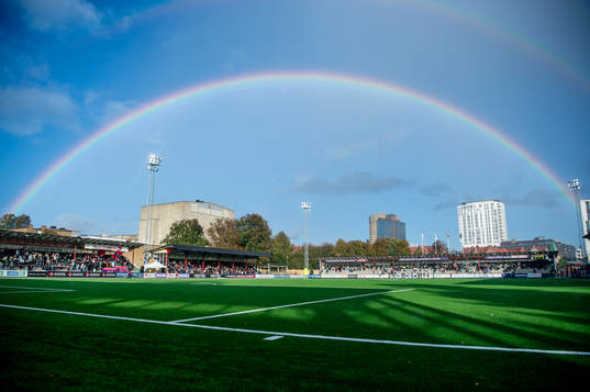 Regnbåge över Malmö IP