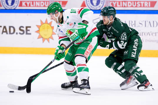 Rögles Valtteri Viljanen och Färjestads Michael Lindqvist