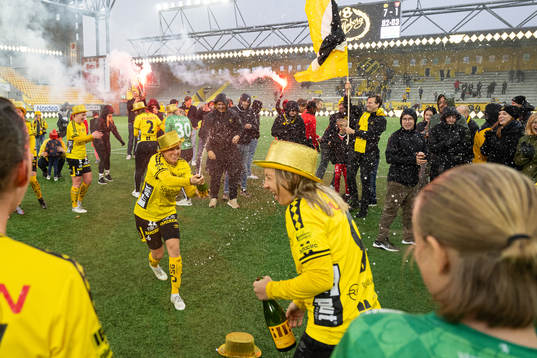 Elfsborgs spelare jublar