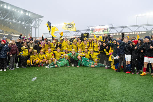 Elfsborgs spelare jublar