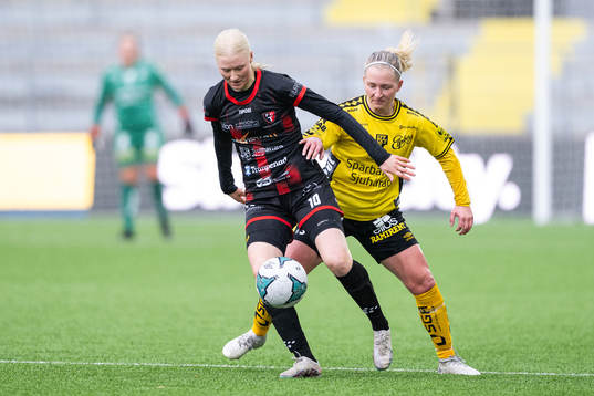 FC Trollhättan s Amanda Aronsson och Elfsborgs Fanny