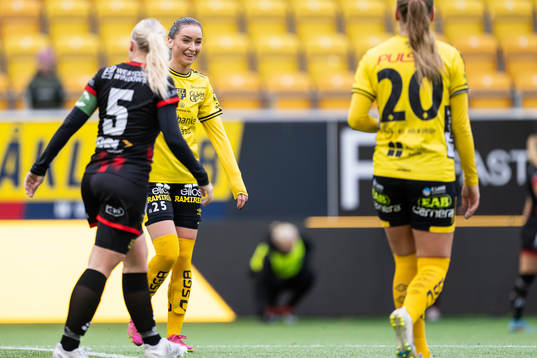 Elfsborgs Izabella Bergström jublar
