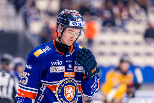 Växjö Lakers Filip Eriksson deppar