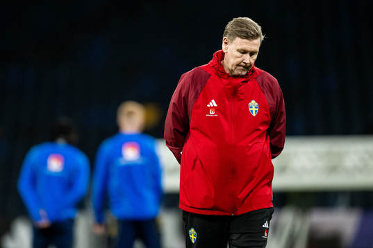Assistant coach Peter Wettergren of the Swedish football