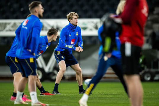 Filip Helander of the Swedish football national team at a