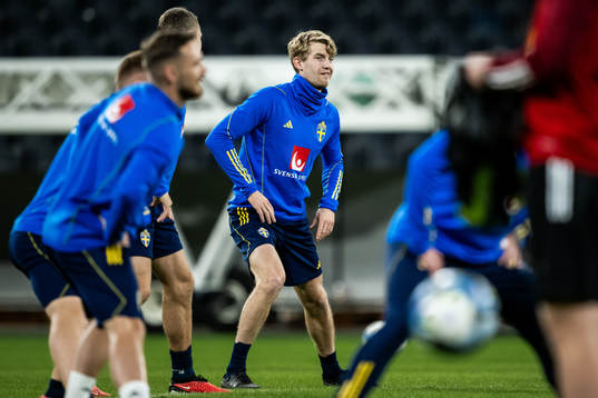 Filip Helander of the Swedish football national team at a