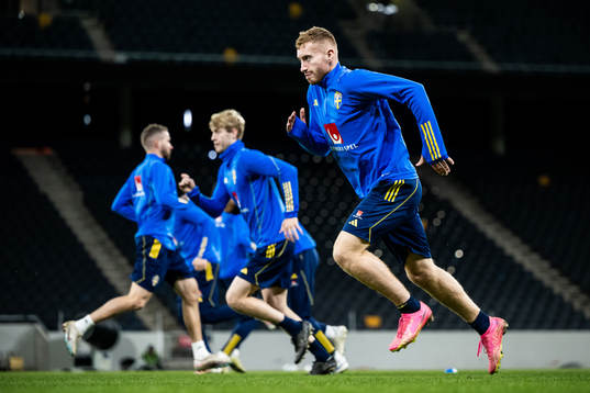 Bläddra bland fler bilder av Football, UEFA Euro Qualifier, Sweden, Training